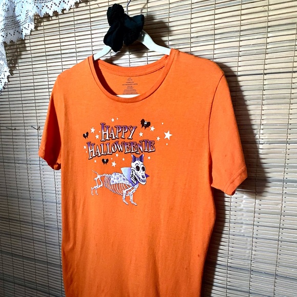 Happy Halloweenie!  Cute wiener dog Halloween t-shirt - Picture 3 of 15